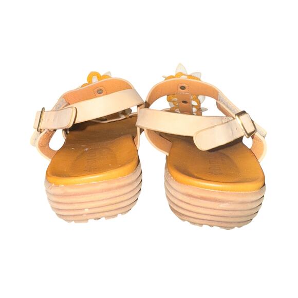 Patrizia By Spring Step Kalliphaeia Slingback Sandals Women's 7 Tan Faux Leather - Picture 5 of 9